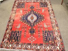 A late 20th century Iranian Sirjan floor rug.