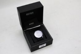 A boxed Hugo Boss gentleman's wrist watch, Navigator 1513674 GQ Edition.