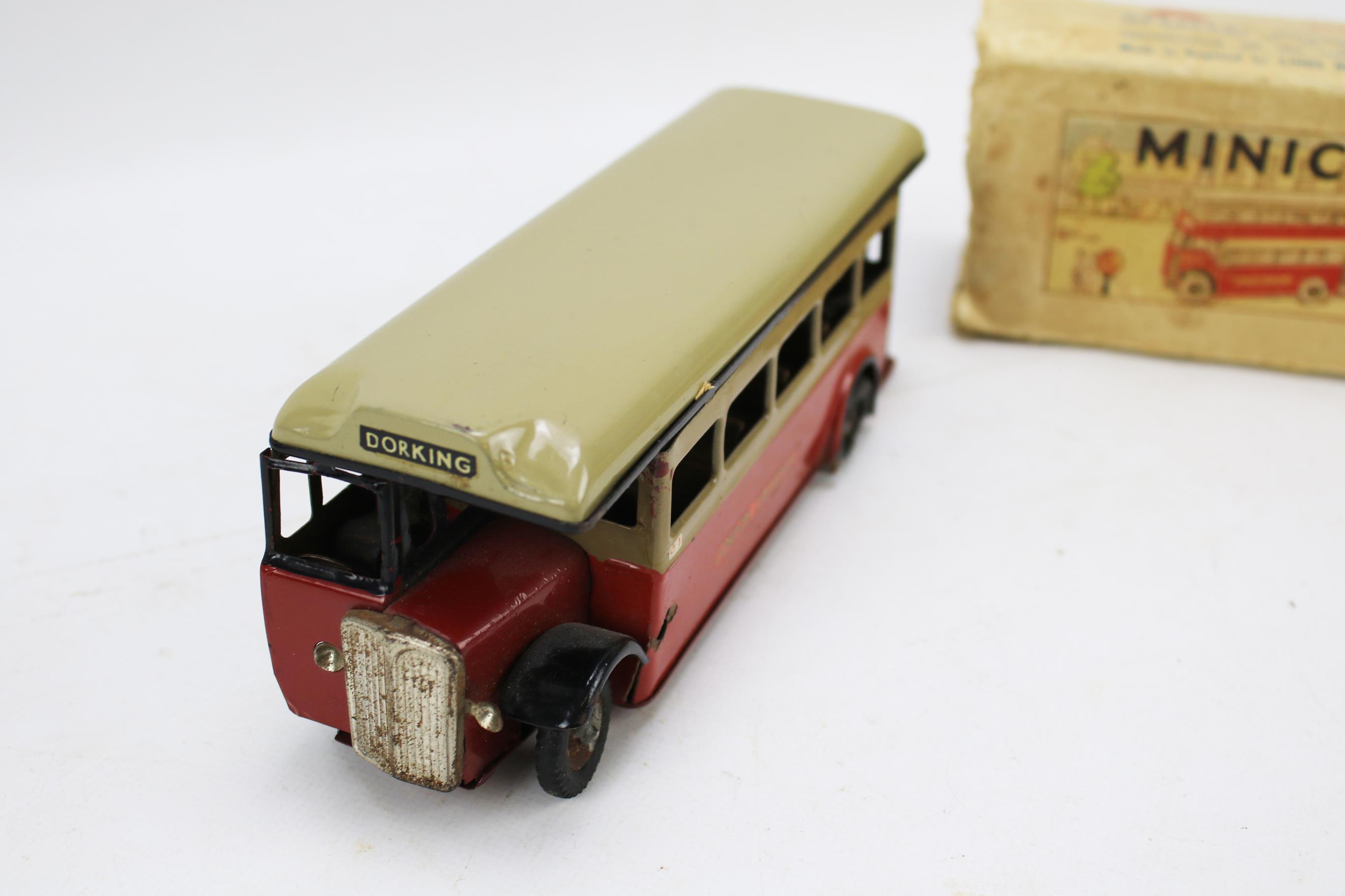 A mid-century Tri-ang minic clockwork scale model bus with original box. 18. - Image 2 of 2