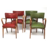 A set of four 20th century carver chairs.