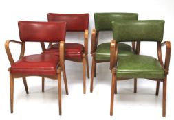 A set of four 20th century carver chairs.