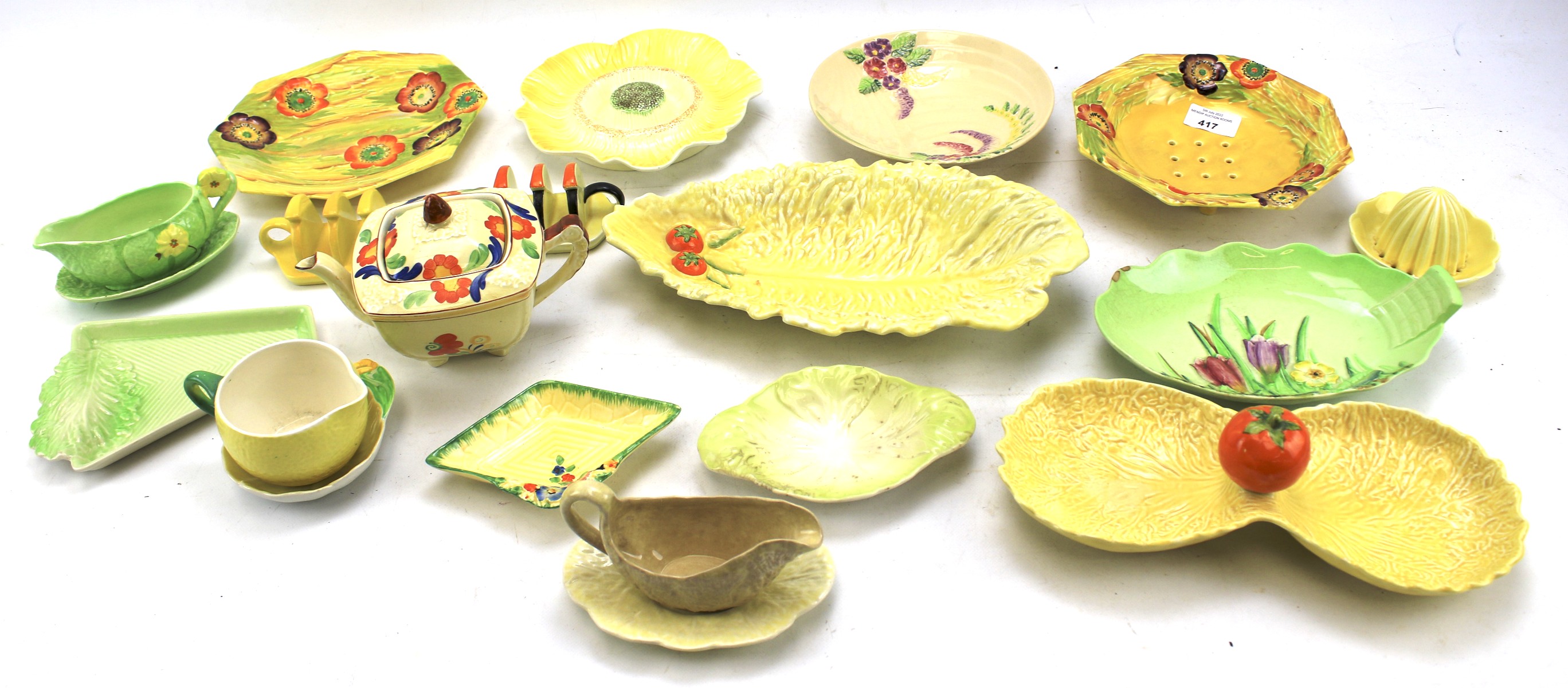 An assortment of Carlton Ware and 20th century ceramics.