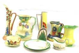 An assortment of 20th century ceramics.
