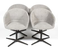 Four Walter Knoll Kyo swivel chairs.