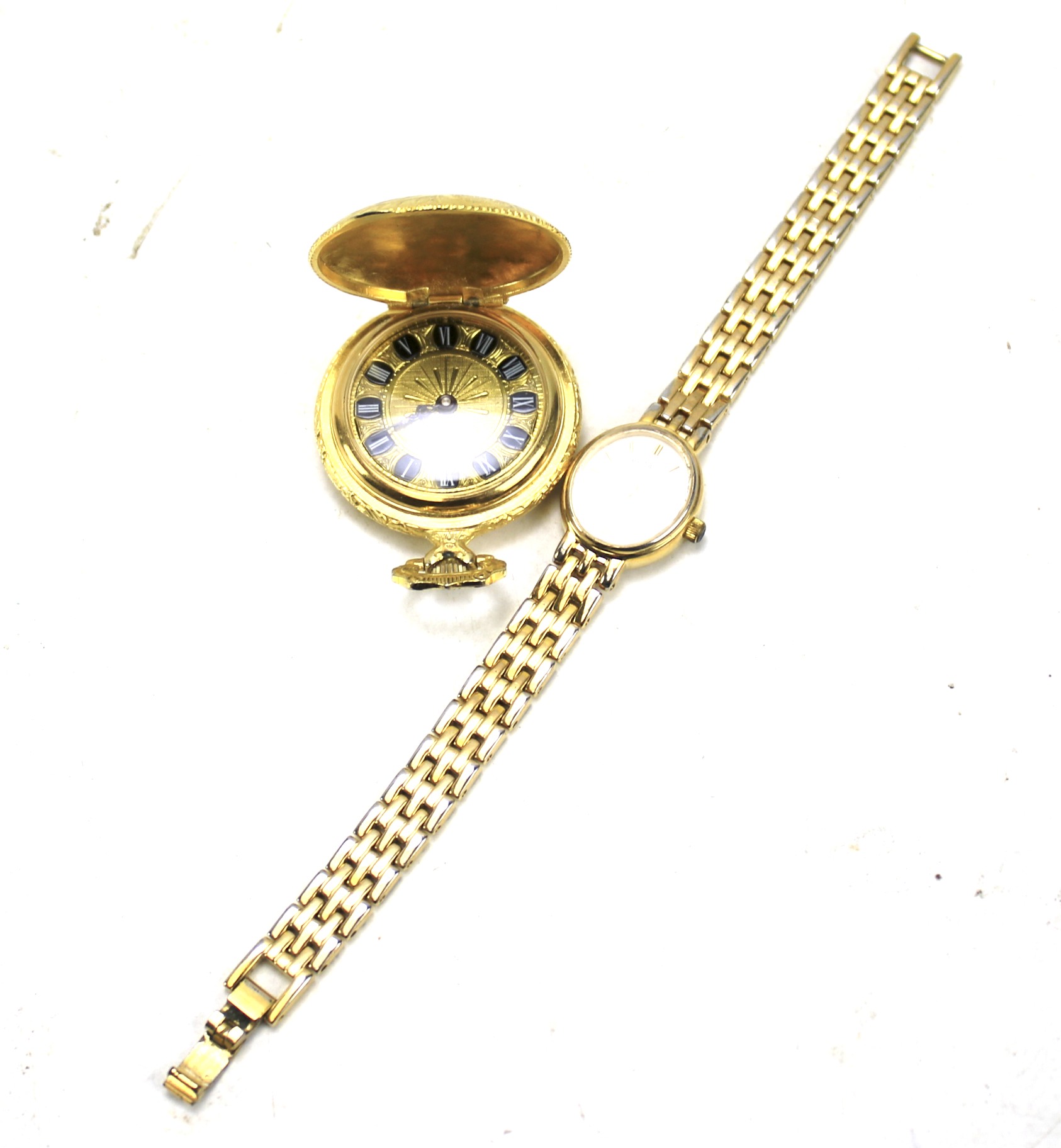 A ladies Rotary wrist watch and a contemporary pocket watch. - Image 2 of 2