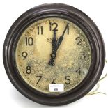A vintage Smiths Bakelite wall clock.