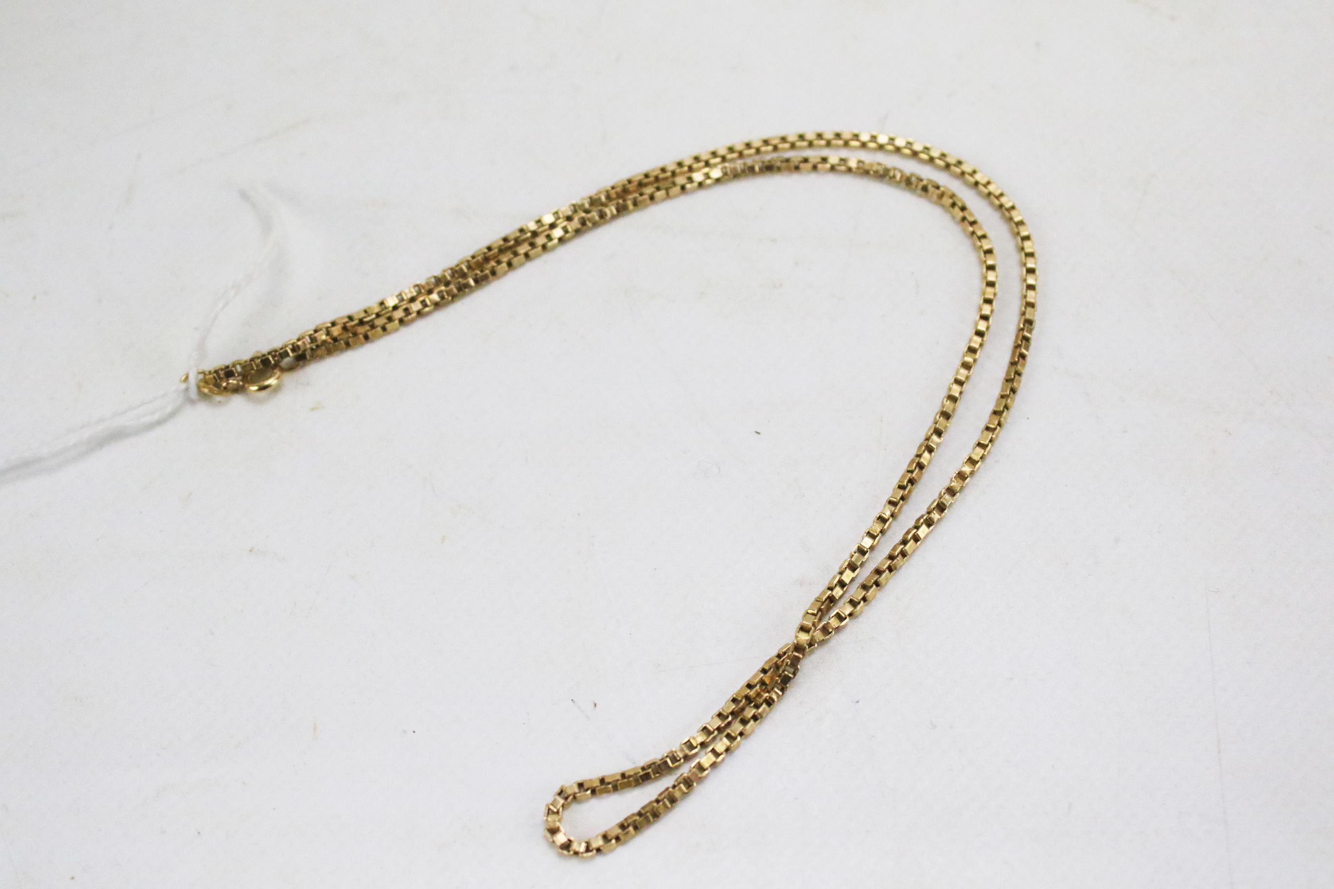 A 9ct gold chain. Hallmarked. Gross weight 6.