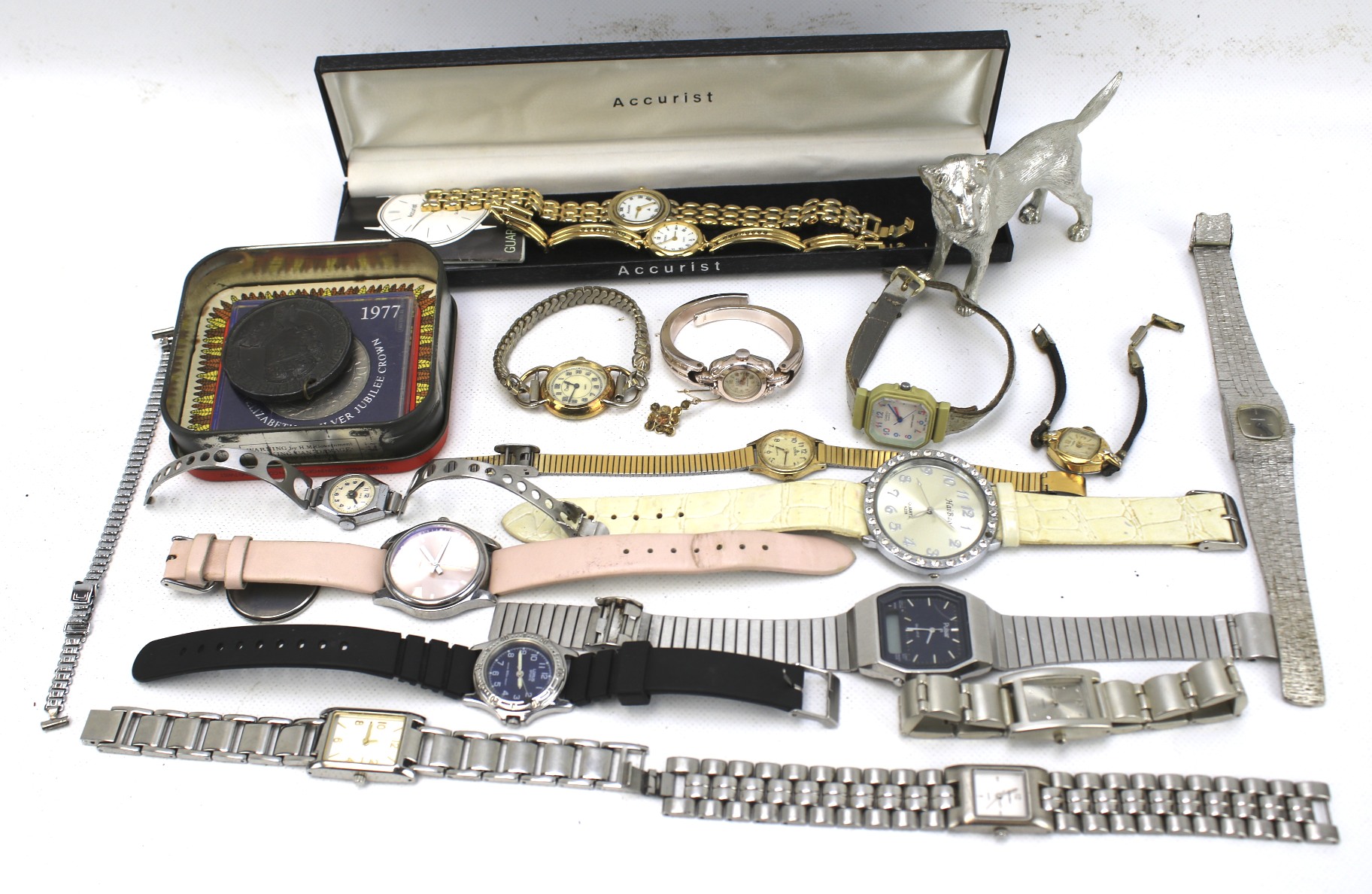 An assortment of watches.