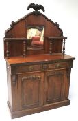 A 20th century mahogany hall cabinet.