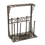 A late 19th century cast iron boot stand.