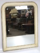 A large contemporary wall mirror.
