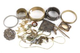 An assortment of costume jewellery.