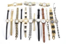 Fifteen ladies' watches.