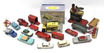 An assortment of diecast vehicles.