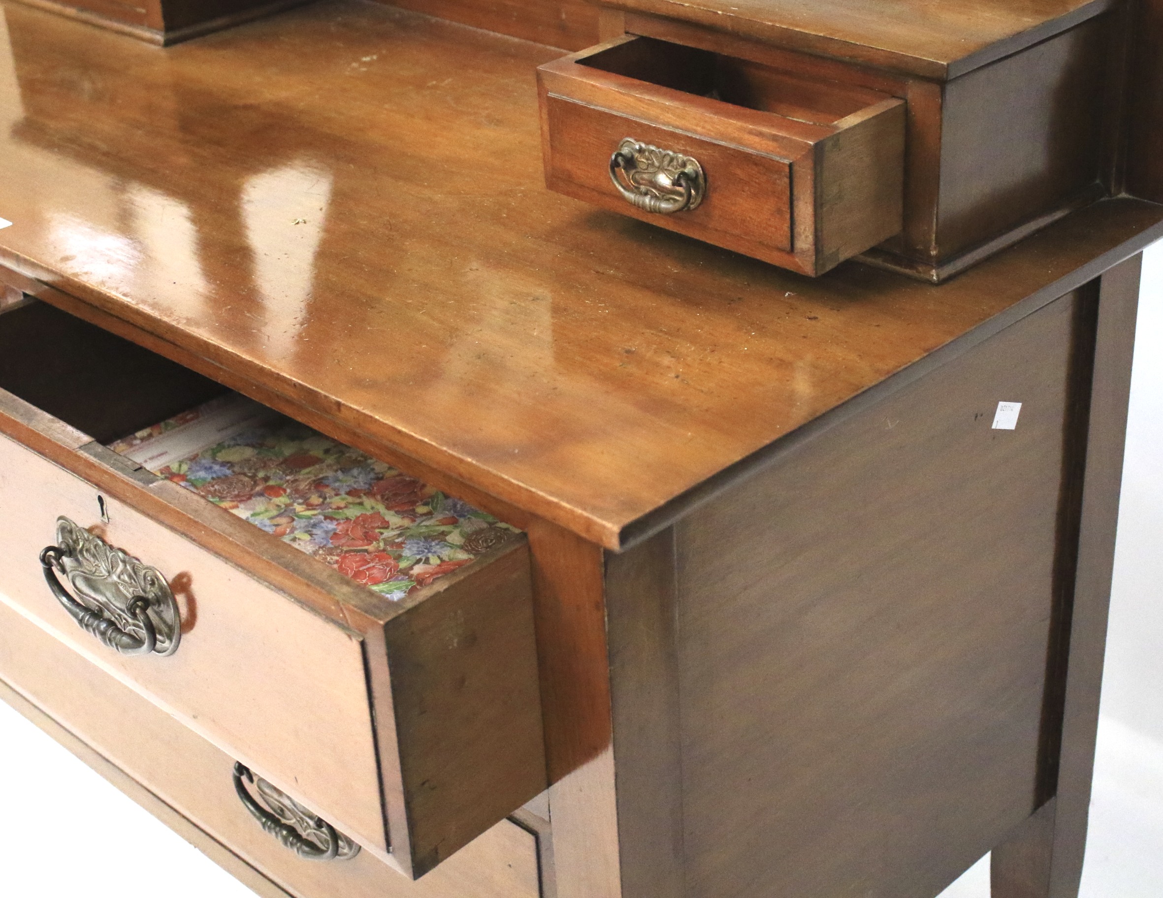 A 20th century mahogany dressing table. - Image 2 of 2