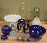An assortment of mixed glassware.