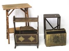 An assortment of furniture and collectables.