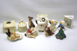 An assortment of mixed ceramics.