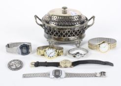 An assortment of vintage wristwatches.