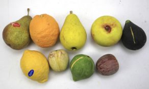 A collection of novelty fruit.