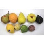 A collection of novelty fruit.