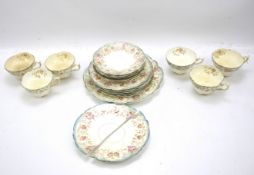 An early 20th century porcelain tea set.