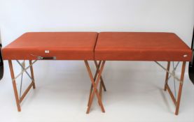 A fold out massage bench.