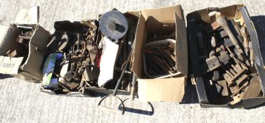 A quantity of auto jumble and related items.