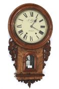 A Victorian wall clock.