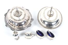 An assortment of silver and silver plate.