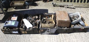 A quantity of auto jumble and related items.