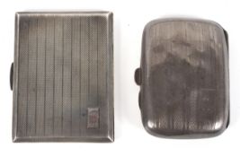 Two 20th century cigarette cases.