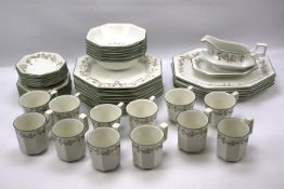 A Johnson Brothers part tea and dinner service.