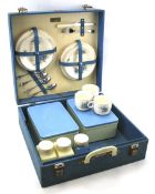 A vintage Brexton picnic set in original carry case.