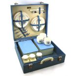 A vintage Brexton picnic set in original carry case.