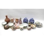 An assortment of Chinese ceramics.