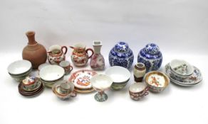 An assortment of Chinese ceramics.