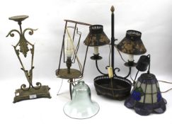 An assortment of lamps and lights.