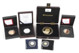 A collection of coins regarding British Royal Babies.