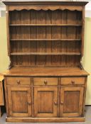 A Topknot oak kitchen dresser.