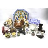 An assortment of miscellaneous decorative china.