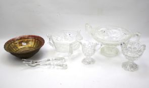 An assortment of glassware.