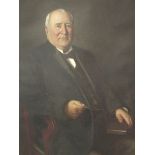 An early 20th century gilt framed portrait, oil on canvas of a bearded gentleman,