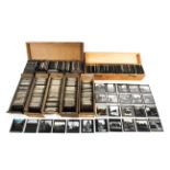A late 19th/early 20th century large collection of magic lantern slides .