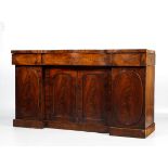 A Victorian Mahogany four door chiffonier.