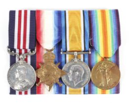 A WWI four piece medal group.