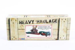 Corgi 1:50 scale 'Heavy Haulage' diecast set.