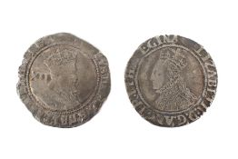Two shillings: Elizabeth I,