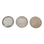 Three coins, crowns: 1890, 1892,