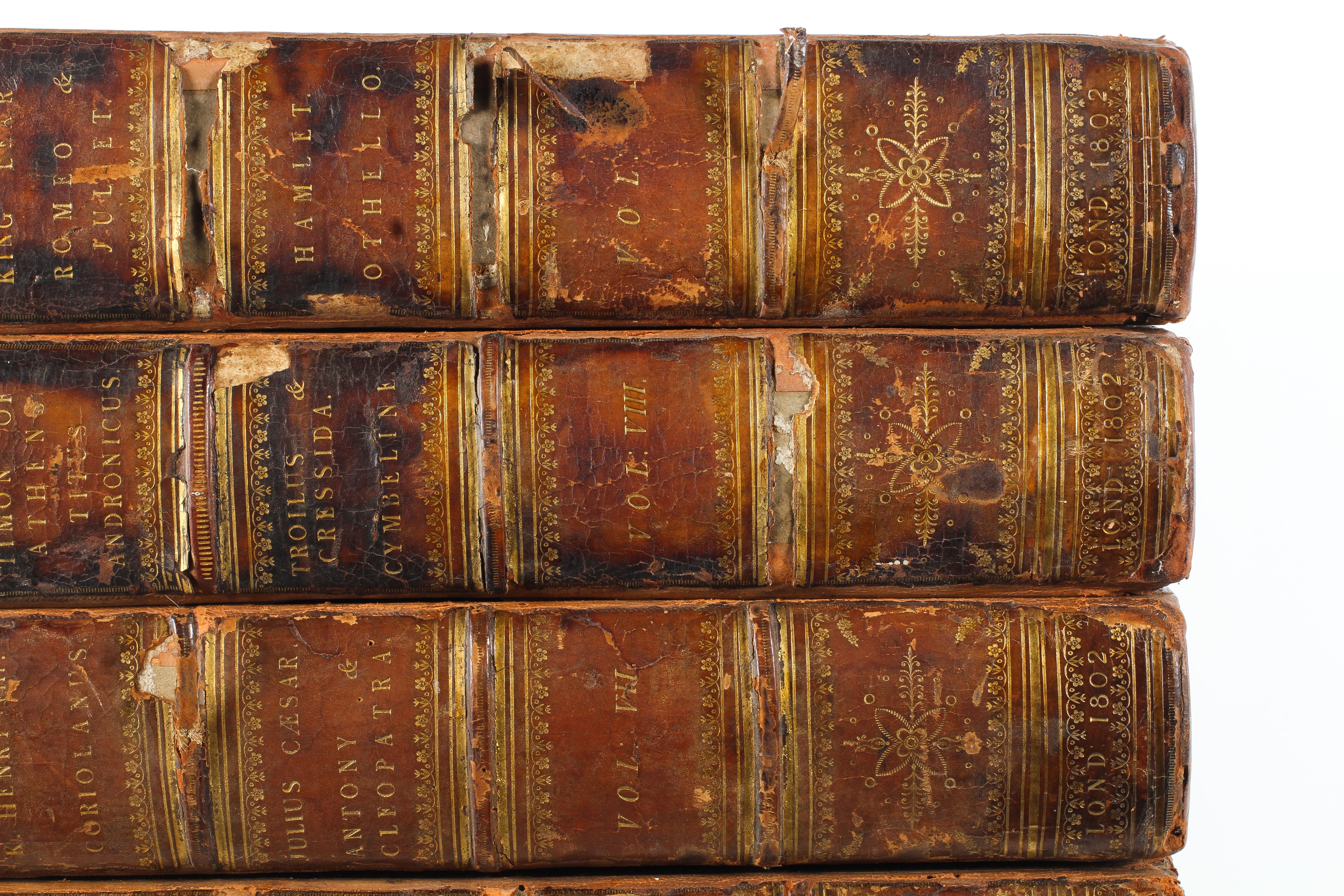 Nine Volumes of 'The Dramatic Works of Shakespeare'. - Image 3 of 7